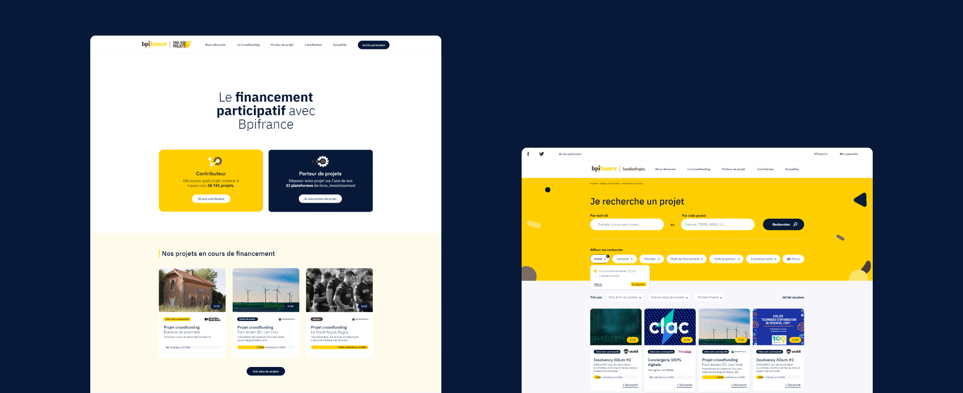 Bpifrance TousNosProjets - Hero